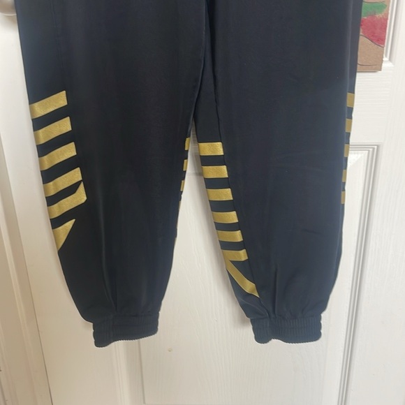Adidas black and gold track joggers size xs - Picture 5 of 8